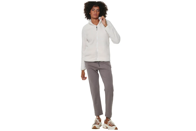 Body Action Fluffy Ζακέτα Fleece Γυναικεία (071624 ARCTIC WOLF ECRU-05A)