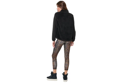 Body Action Fluffy Ζακέτα Fleece Γυναικεία (071624 BLACK-01)