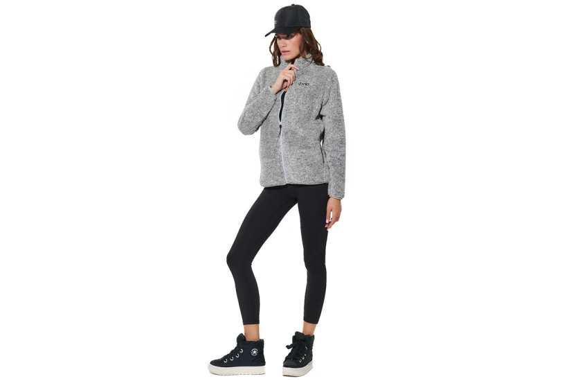 Body Action Fluffy Ζακέτα Fleece Γυναικεία (071624 HEATHER GREY-03A)
