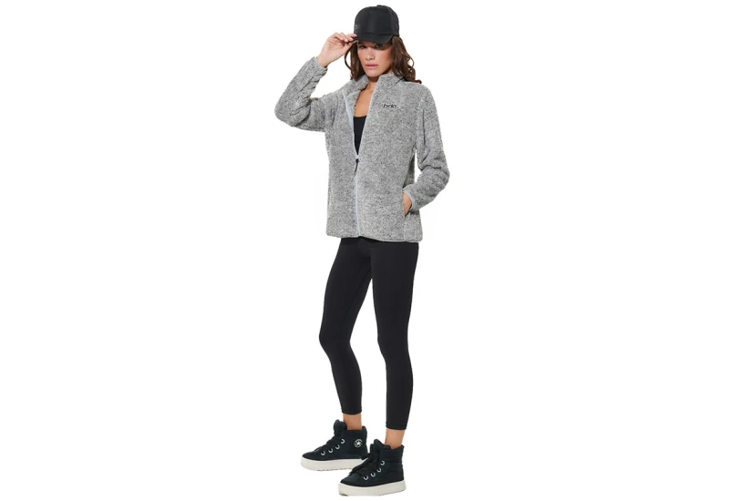 Body Action Fluffy Ζακέτα Fleece Γυναικεία (071624 HEATHER GREY-03A)