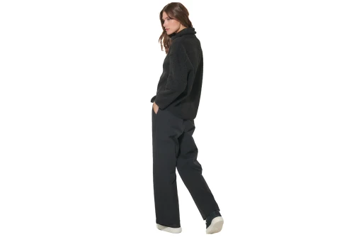Body Action Oversized Boucle-Fleece Ζακέτα Sherpa Γυναικεία (071629 BLACK-01)