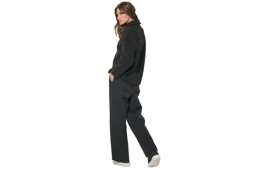 Body Action Oversized Boucle-Fleece Ζακέτα Sherpa Γυναικεία (071629 BLACK-01)