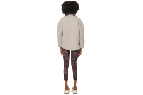 Body Action Oversized Boucle-Fleece Ζακέτα Sherpa Γυναικεία (071629 MOONBEAM GREY MELANGE)