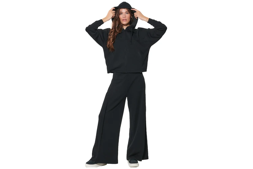 Body Action Modial Hooded Jacket (071631 BLACK-01)