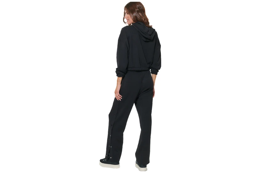 Body Action Womens Modial Crop Jacket (071632 BLACK-01)