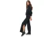 Body Action Womens Modial Crop Jacket (071632 BLACK-01)
