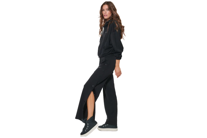 Body Action Womens Modial Crop Jacket (071632 BLACK-01)