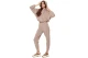 Body Action Womens Modial Crop Jacket (071632 MOCHA MERINGUE-05E)