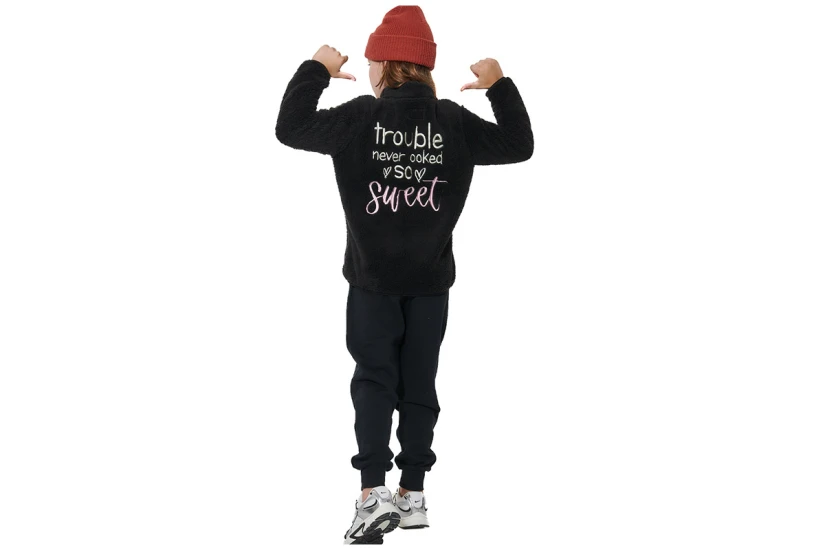 Body Action Fluffy Ζακέτα Sherpa (072606 BLACK-01)