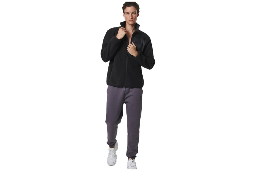 Body Action Ζακέτα Sherpa Ανδρική (073531 BLACK-01)