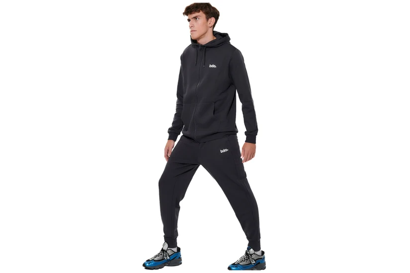 Body Action Fleece Ζακέτα Βαμβακερή Ανδρική (073620 EBONY BLUE-04E)