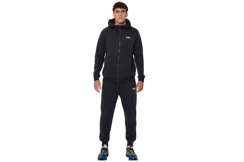 Body Action Fleece Ζακέτα Βαμβακερή Ανδρική (073620 EBONY BLUE-04E)
