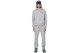 Body Action Fleece Ζακέτα Βαμβακερή Ανδρική (073620 LIGHT MELANGE GREY-03C)