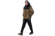 Body Action Two-Tone Μπουφάν Puffer Ανδρικό (073621 CROCODILE GREEN-BLACK)