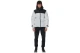 Body Action Two-Tone Μπουφάν Puffer Ανδρικό (073621 WHITE-BLACK-02)