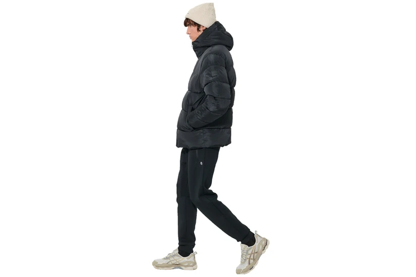 Body Action Hooded Μπουφάν Puffer Ανδρικό (073622 BLACK-01)