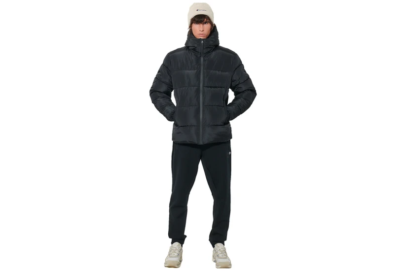 Body Action Hooded Μπουφάν Puffer Ανδρικό (073622 BLACK-01)