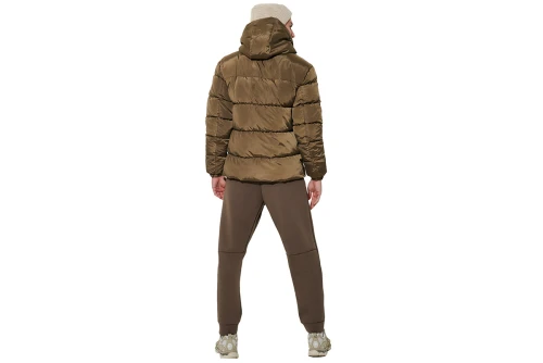 Body Action Hooded Μπουφάν Puffer Ανδρικό (073622 CROCODILE GREEN-07F)