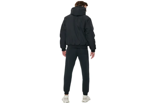 Body Action Hooded Μπουφάν Bomber Ανδρικό (073623 BLACK-01)