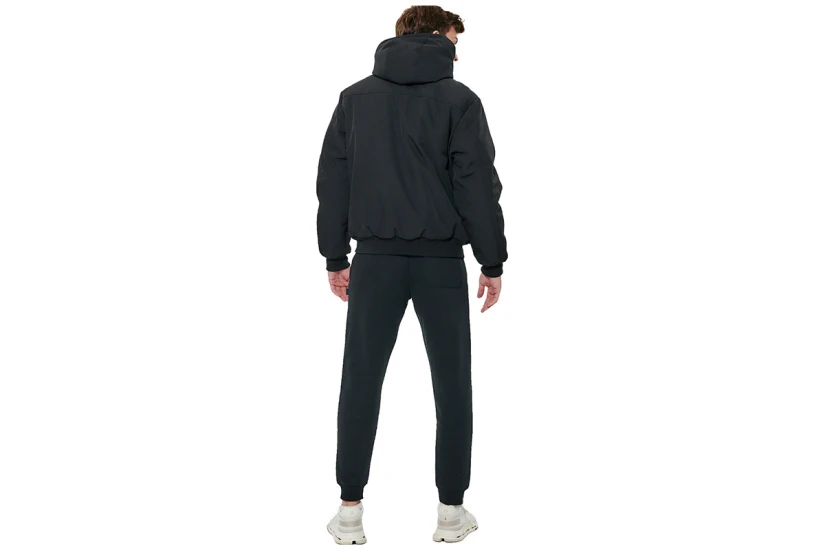 Body Action Hooded Μπουφάν Bomber Ανδρικό (073623 BLACK-01)
