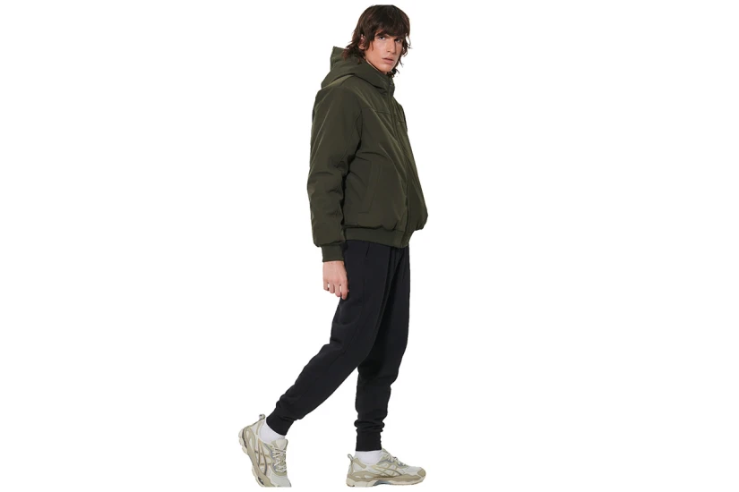 Body Action Hooded Μπουφάν Bomber Ανδρικό (073623 KHAKI GREEN-07E)