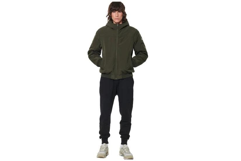 Body Action Hooded Μπουφάν Bomber Ανδρικό (073623 KHAKI GREEN-07E)