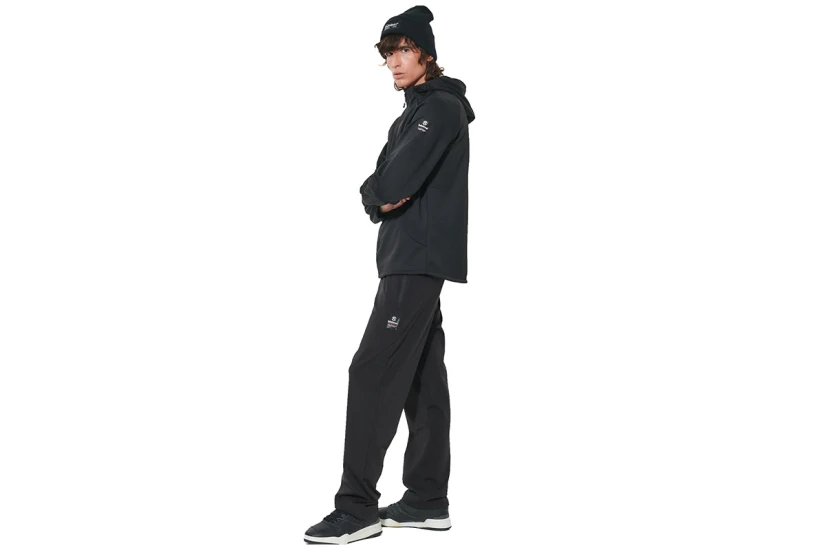Body Action Softshell Ανδρικό Μπουφάν με Κουκούλα Μαύρο