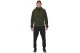 Body Action Softshell Ανδρικό Μπουφάν με Κουκούλα Χακί