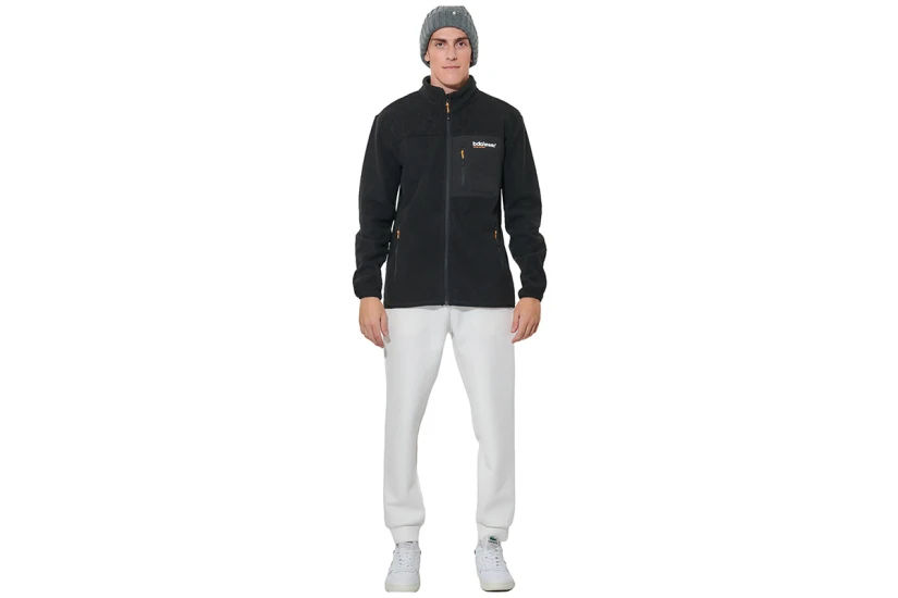 Body Action Polar Ζακέτα Fleece Ανδρική (073626 BLACK-01)