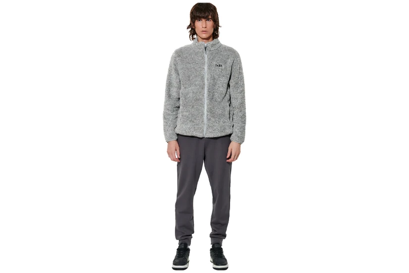 Body Action Fluffy Ζακέτα Sherpa Ανδρική (073630 HEATHER GREY-03A)