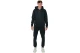 Body Action Through Fleece Ανδρική Βαμβακερή Ζακέτα με Κουκούλα Μαύρη