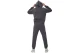 Body Action Through Fleece Ανδρική Βαμβακερή Ζακέτα με Κουκούλα Γκρι Σκούρο