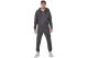 Body Action Through Fleece Ανδρική Βαμβακερή Ζακέτα με Κουκούλα Γκρι Σκούρο