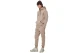 Body Action Through Fleece Ανδρική Βαμβακερή Ζακέτα με Κουκούλα Μπεζ