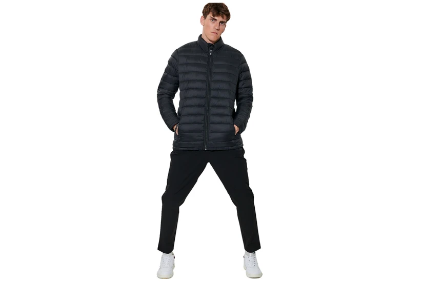 Body Action Packable Quilted Μπουφάν Puffer Ανδρικό (073634 BLACK-01)