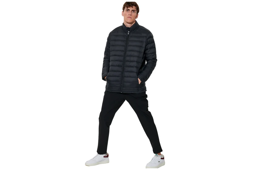 Body Action Packable Quilted Μπουφάν Puffer Ανδρικό (073634 BLACK-01)