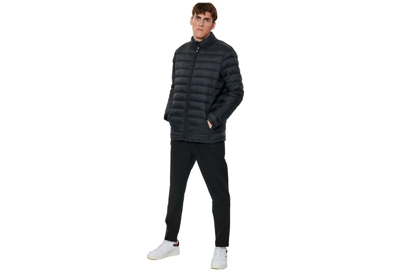 Body Action Packable Quilted Μπουφάν Puffer Ανδρικό (073634 BLACK-01)