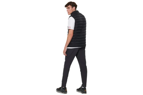 Body Action Packable Quilted Μπουφάν Αμάνικο Ανδρικό (073635 BLACK-01)