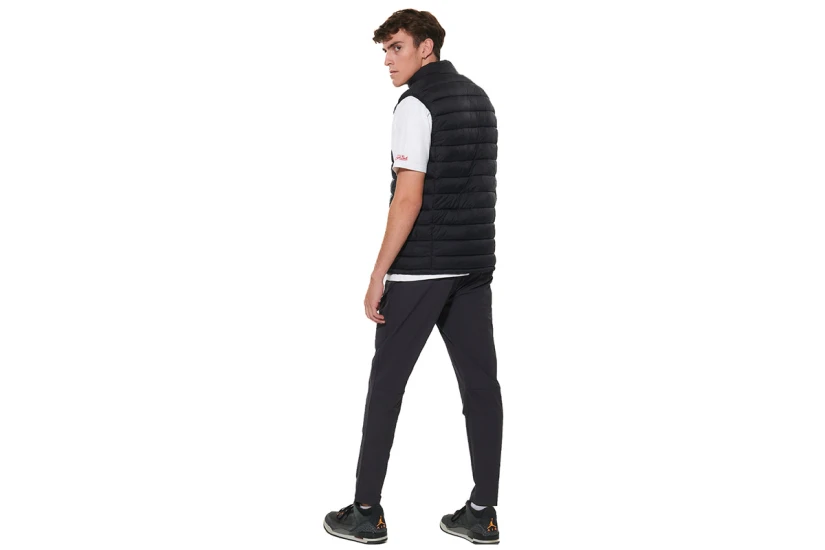 Body Action Packable Quilted Μπουφάν Αμάνικο Ανδρικό (073635 BLACK-01)