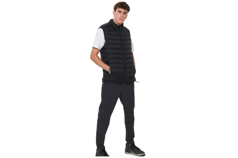 Body Action Packable Quilted Μπουφάν Αμάνικο Ανδρικό (073635 BLACK-01)