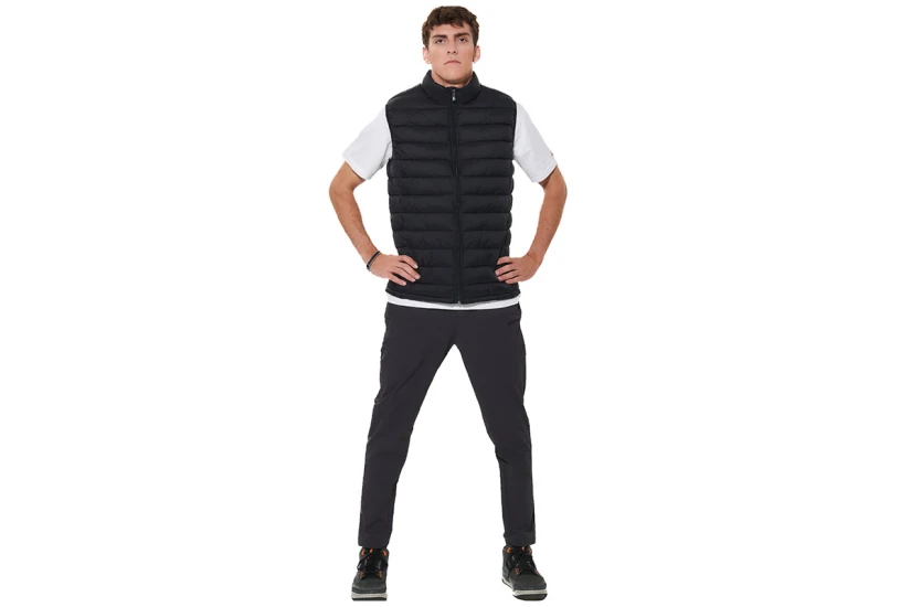 Body Action Packable Quilted Μπουφάν Αμάνικο Ανδρικό (073635 BLACK-01)