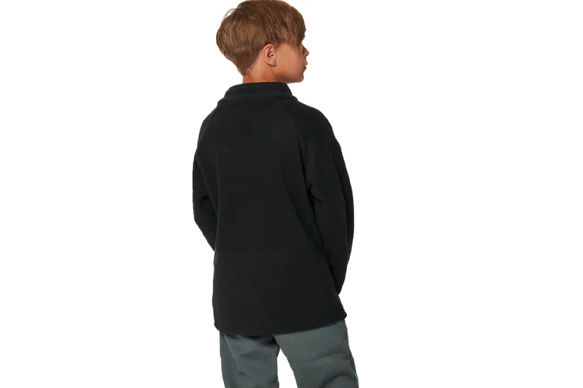 Body Action Polar Παιδική Ζακέτα Fleece Μαύρη