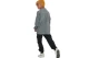 Body Action Polar Παιδική Ζακέτα Fleece Γκρι