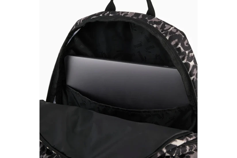 Puma Academy All-Over Print Backpack Μαύρο, Καφέ, Εκρού 29L