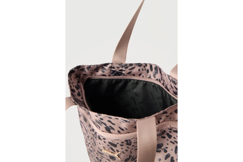 Puma Pop Γυναικεία Animal Print  Τσάντα Tote Καφέ, Μαύρη