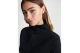 Converse Half-Zip Mock Neck Γυναικείο Κοντομάνικο Φόρεμα Mini Μαύρο