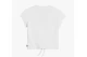 Converse Drawstring Ruched Γυναικείο Κοντομάνικο Crop Top Λευκό