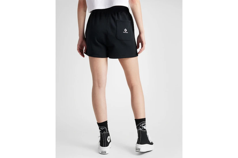 Converse Star Chevron Γυναικείο Αθλητικό Σορτς Μαύρο