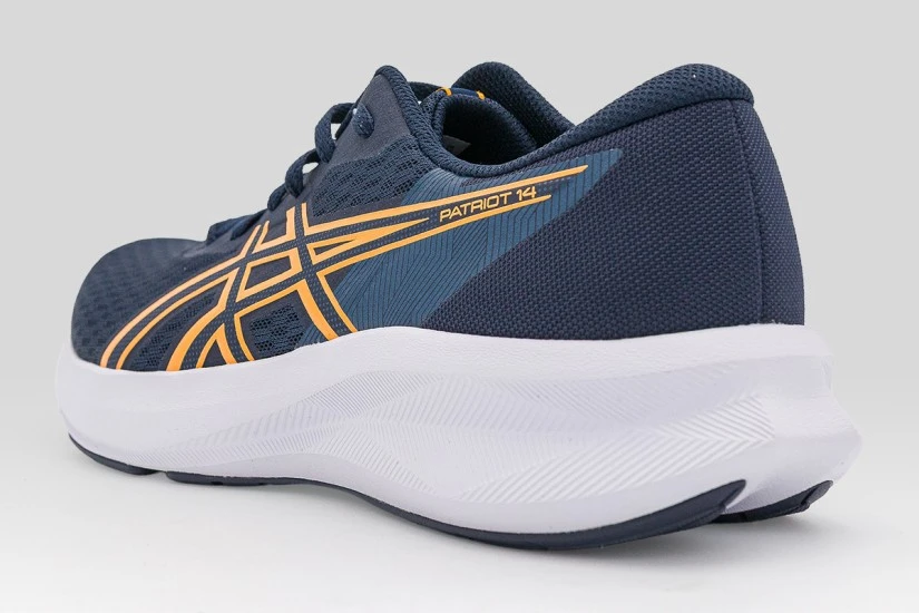 ASICS Patriot 14 Ανδρικά Αθλητικά Παπούτσια για Τρέξιμο Μπλε Σκούρο, Κίτρινα, Λευκά