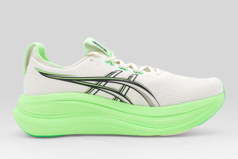 ASICS Gel-Nimbus 28 Ανδρικά Αθλητικά Παπούτσια για Τρέξιμο Λευκά, Φυτρί, Μαύρα